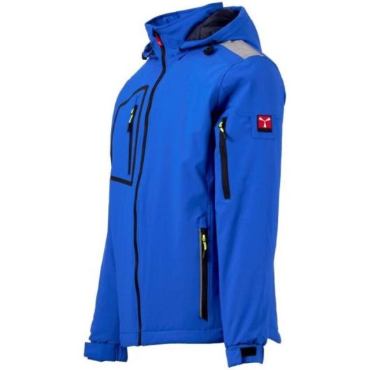 Softshelljacke Payper S01035-P226-09006 Herren 4XL Navy Royal Blue Kapuze