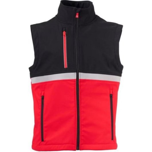 Softshelljacke Payper S00804-0489-03015 Herren Nylon Elastisch Wasserdicht Rot Schwarz M