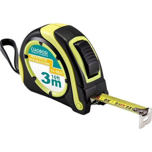 Cinta métrica Avizar TX-9622 3 m auto-lock ABS acero negro