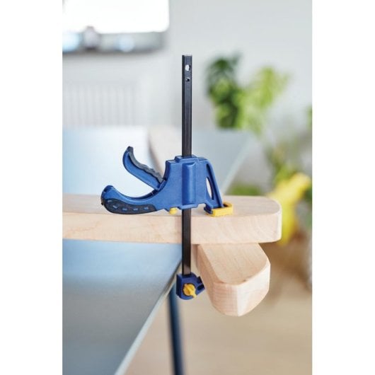 Abrazadera Rapid 5001717 Mini Einhandzwinge 10 cm ouverture bleue compacte