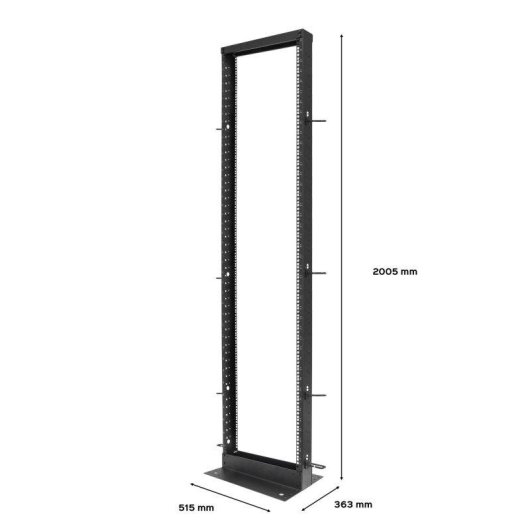 Armario rack Aiten Data F80.66.42-2PO 42U 2 columnas abierto 150 kg negro
