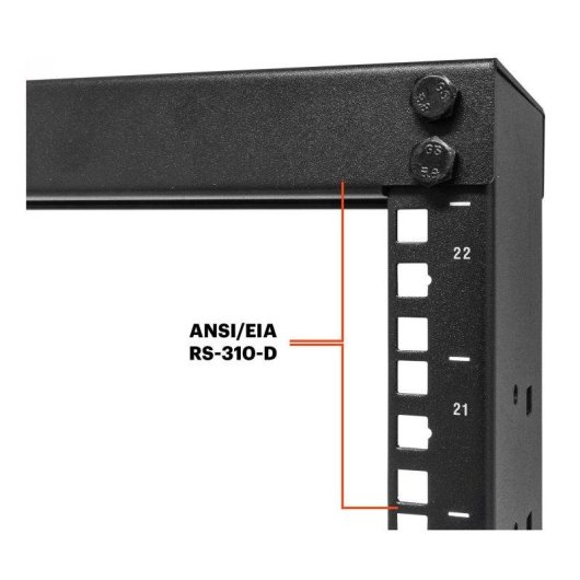 Armario rack Aiten Data 22U marco abierto 2 columnas gestión de cables