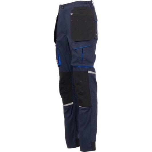 Arbeitsshorts Payper S00944-P138-08020 Unisex Stretch Ripstop Blau Schwarz