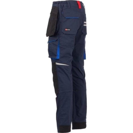 Arbeitsshorts Payper S00944-P138-08020 Unisex Stretch Ripstop Blau Schwarz