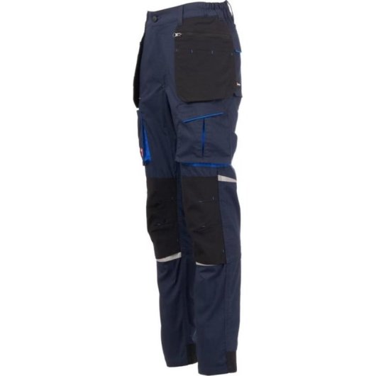 Arbeitsshorts Payper S00944-P138-08020 Unisex Stretch Ripstop Blau Schwarz