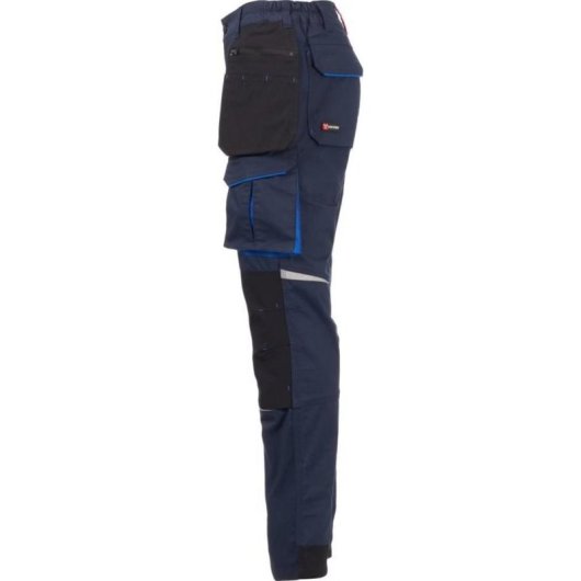 Arbeitsshorts Payper S00944-P138-08020 Unisex Stretch Ripstop Blau Schwarz