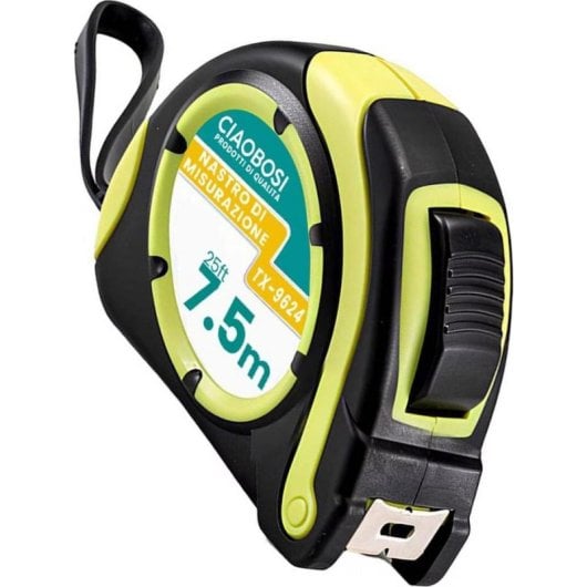 Maßband Avizar TX-9624 7,5 m ABS Edelstahl Schwarz Autolock