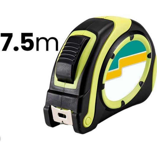 Maßband Avizar TX-9624 7,5 m ABS Edelstahl Schwarz Autolock