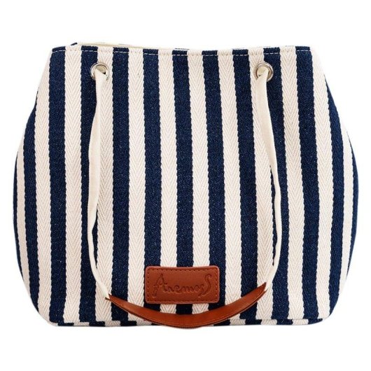 Sac bandoulière Anemoss Bleu Marine 23,5x12x22 cm tissu résistant