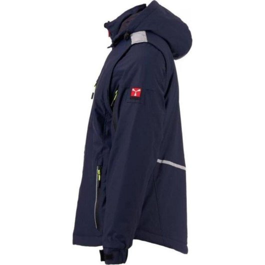 Arbeitsjacke Payper S01052-P226-08020 5XL Herren Nylon Blau Schwarz Abnehmbare Kapuze Ärmel