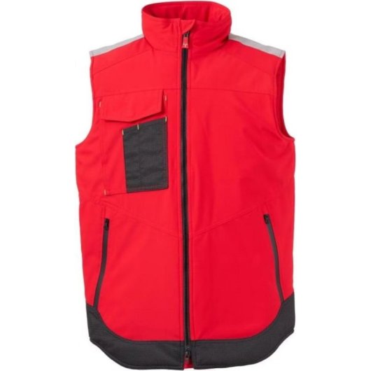 Softshelljacke Payper S01034-P226-03015 Herren XXL Schwarz Rot Wasserdicht