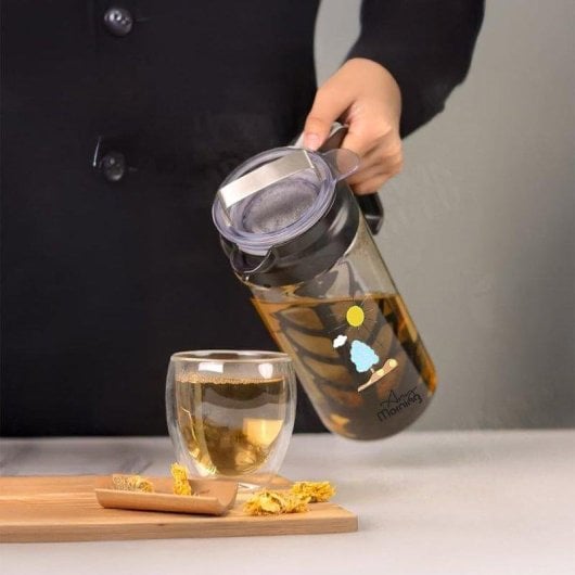 Cafetière cold brew Any Morning 1,3L verre borosilicate noire lave-vaisselle