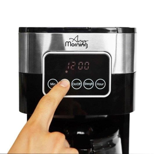 Cafetière à filtre Any Morning 1,5 L 10 Tasses 900W programmable écran tactile anti-goutte