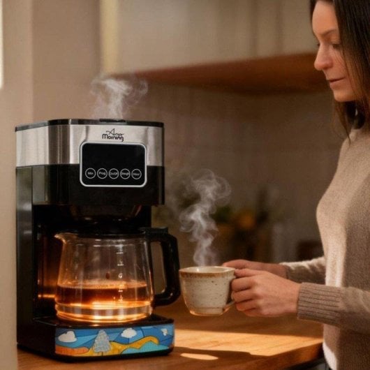 Cafetière à filtre Any Morning 1,5 L 10 Tasses 900W programmable écran tactile anti-goutte