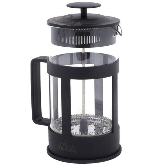 Cafetière à piston Any Morning 800 ml acier inoxydable verre borosilicate nettoyage facile