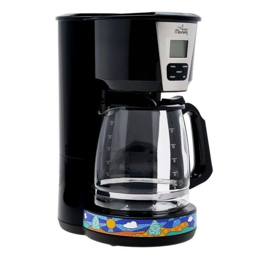 Cafetière à filtre Any Morning 2L 15 Tasses 1000W LCD Programmable Noir