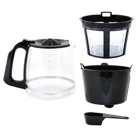 Cafetière à filtre Any Morning 2L 15 Tasses 1000W LCD Programmable Noir