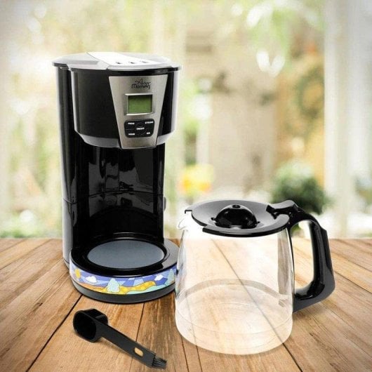 Cafetière à filtre Any Morning 2L 15 Tasses 1000W LCD Programmable Noir