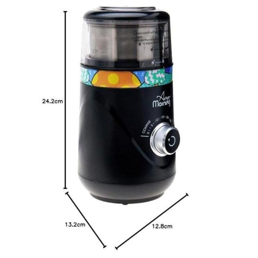 Moulin à café Any Morning 150W 70g Noir Acier Inoxydable Facile à Nettoyer