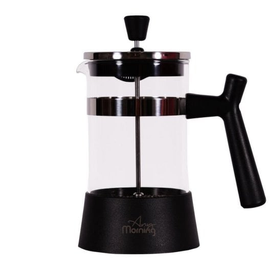 Cafetière à piston Any Morning 600 ml Acier inoxydable Verre borosilicate Facile à nettoyer