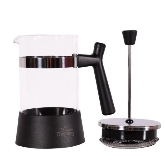 Cafetière à piston Any Morning 600 ml Acier inoxydable Verre borosilicate Facile à nettoyer