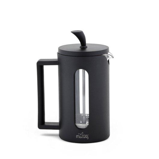 Cafetière à piston Any Morning Espresso 600 ml acier inoxydable verre noir