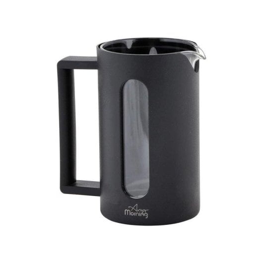 Cafetière à piston Any Morning Espresso 600 ml acier inoxydable verre noir