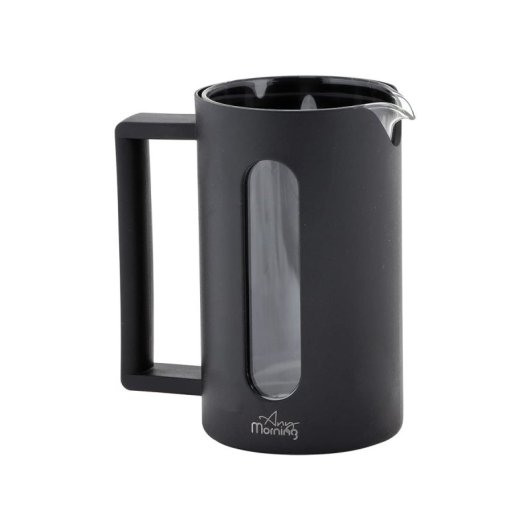 Cafetière à piston Any Morning Espresso 600 ml acier inoxydable verre noir