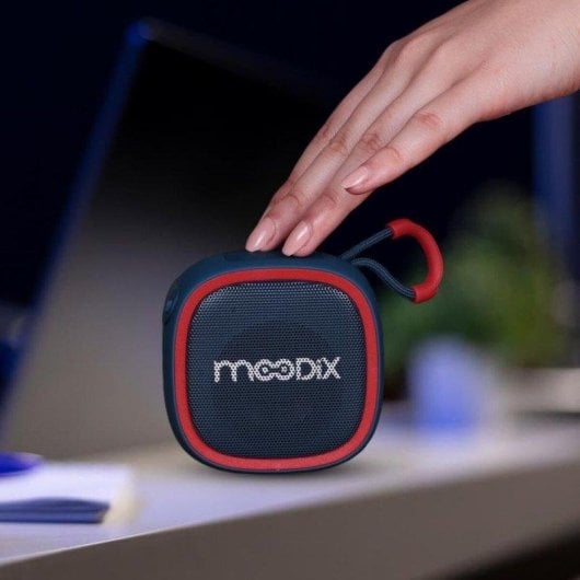 Altavoces Moodix Bluetooth Portátil 5W com Rádio FM e resistência extra