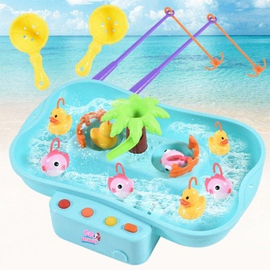 Jeu de pêche Ogi Mogi 8681126435437 avec eau, batterie et musique