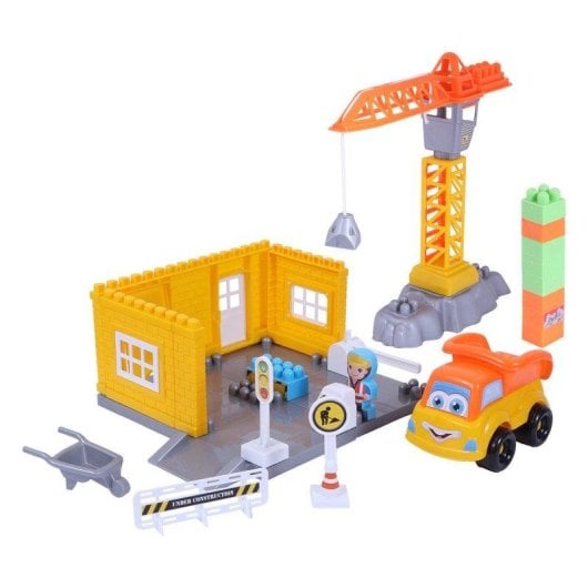 Jeu de construction Ogi Mogi Blocks & Crane 44 pièces plastique grue