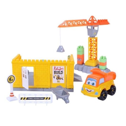 Jeu de construction Ogi Mogi Blocks & Crane 44 pièces plastique grue