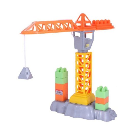 Jeu de construction Ogi Mogi Blocks & Crane 44 pièces plastique grue