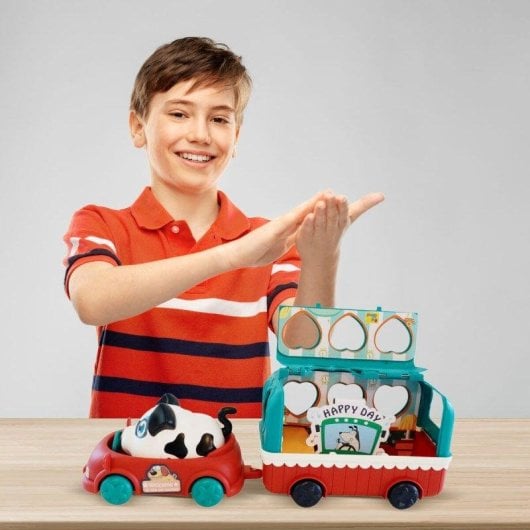 Playset Ogi Mogi Snack Cart avec Chien Interactif et Voiture Multicolore