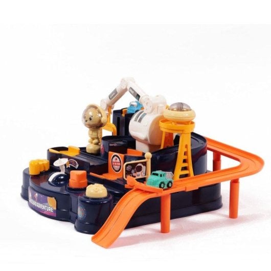 Circuit de course Ogi Mogi Space Adventure Mini avec 4 boutons et accessoires