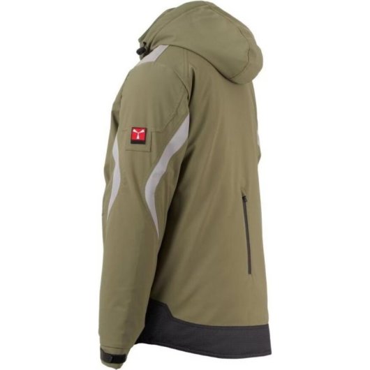 Softshelljacke Payper S01033-P226-07051 Herren Grün Schwarz Abnehmbare Kapuze