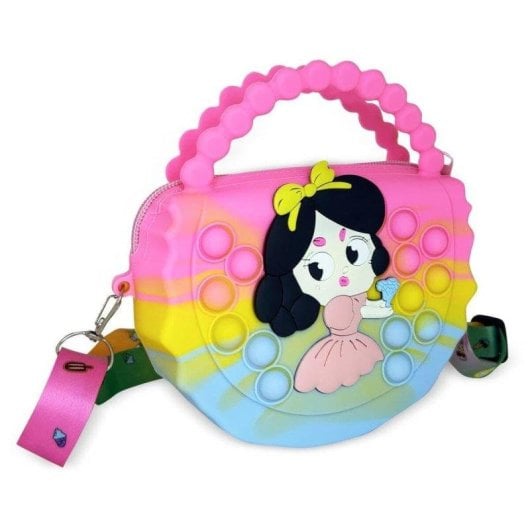 Sac bandoulière Ogi Mogi Princess silicone multicolore 15x11x4,5 cm