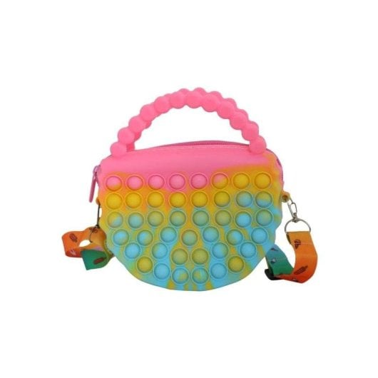 Sac bandoulière Ogi Mogi Princess silicone multicolore 15x11x4,5 cm