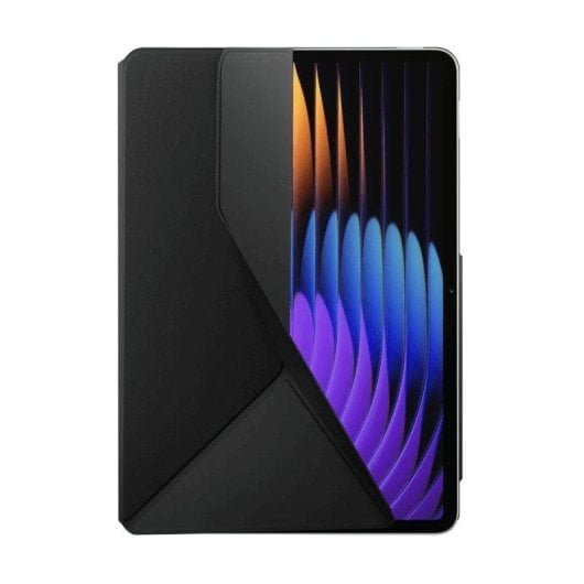 Funda para tablet Xiaomi Cubierta Triángulo Poliéster Negra Soporte Magnético para Xiaomi Pad 7 y 7 Pro