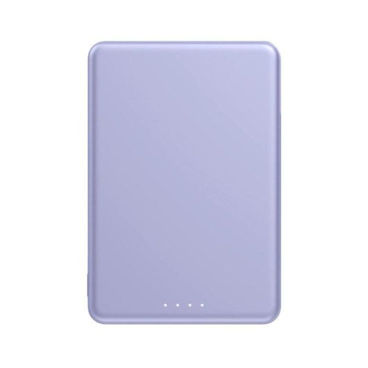 Batería externa Xiaomi UltraSlim 5000mAh violeta carga rápida inalámbrica MagSafe