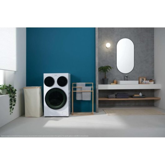 Lavadora Candy MQD 410CBL9-37 Carga Frontal 10 kg 1400 rpm A Blanca Triple Tambor WiFi Autodosificación