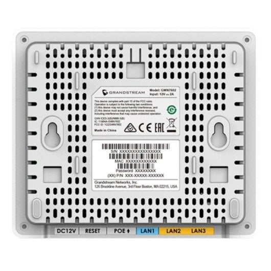 WLAN Access Point Grandstream GWN7604 WiFi 6 2,4 GHz 5 GHz PoE Weiß