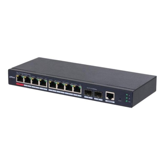Switch Dahua DH-S4210-8GT-110 10 ports Gigabit PoE Layer 2 gestion avancée