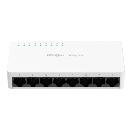 Switch Ruijie RG-ES08F 8x RJ45 10/100Mbps Branco Compacto