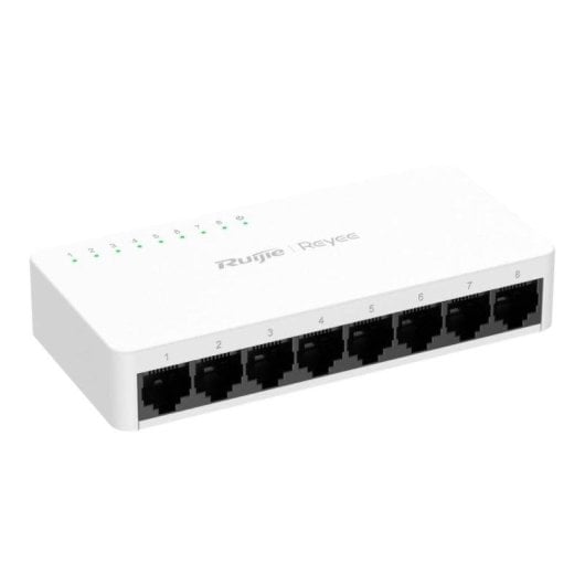 Switch Ruijie RG-ES08F 8x RJ45 10/100Mbps Branco Compacto