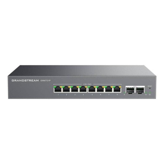 Switch Grandstream GWN7721P 8 ports 2,5GbE PoE+ 2 ports SFP+ 10Gbps