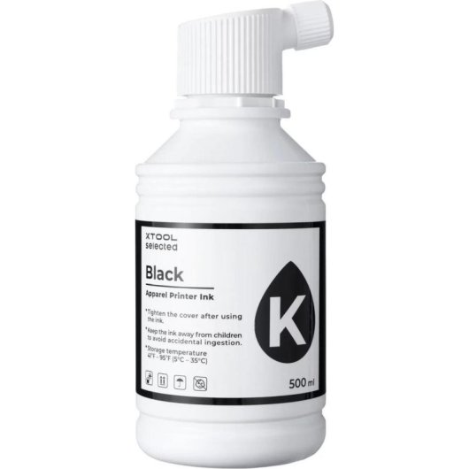 Tintenpatrone XTool P5020890 Schwarz 500 ml für Textildrucker