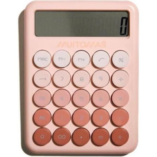 Calcolatrice Muitomas CALCULATORPK 12 cifre Rosa Desktop
