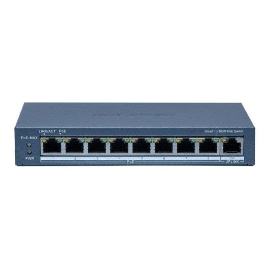 Switch Hikvision DS-3E1105P-EI 5 ports Fast Ethernet PoE bleu géré