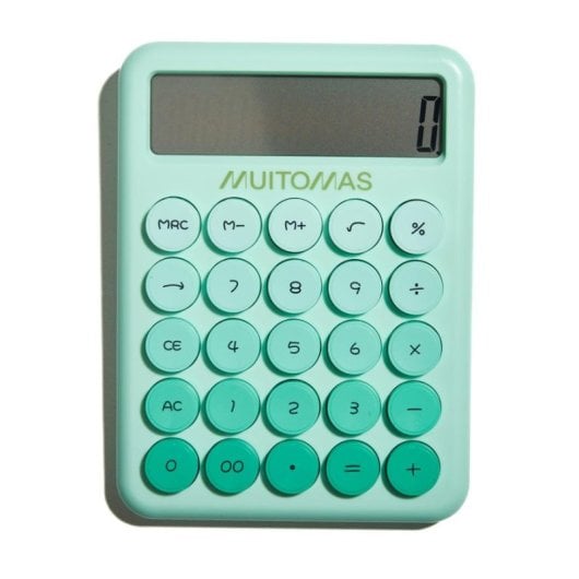 Calcolatrice Muitomas CALCULATORGN 12 cifre desktop verde plastica